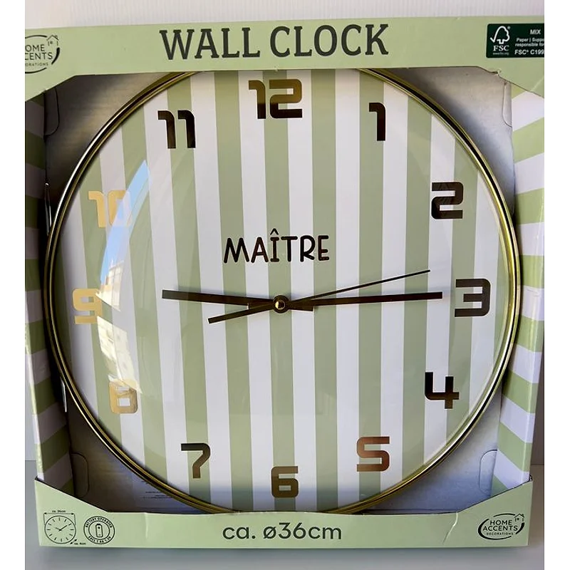 Horloge personnalisée ( uniquement prénom + fonction)